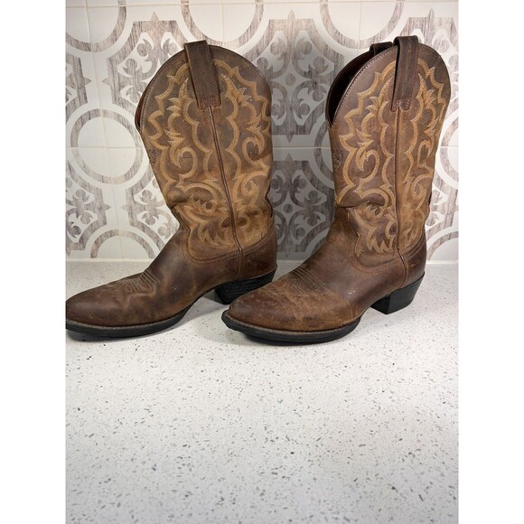 Ariat Men’s R Toe Boots Size 9.5 - Picture 2 of 8
